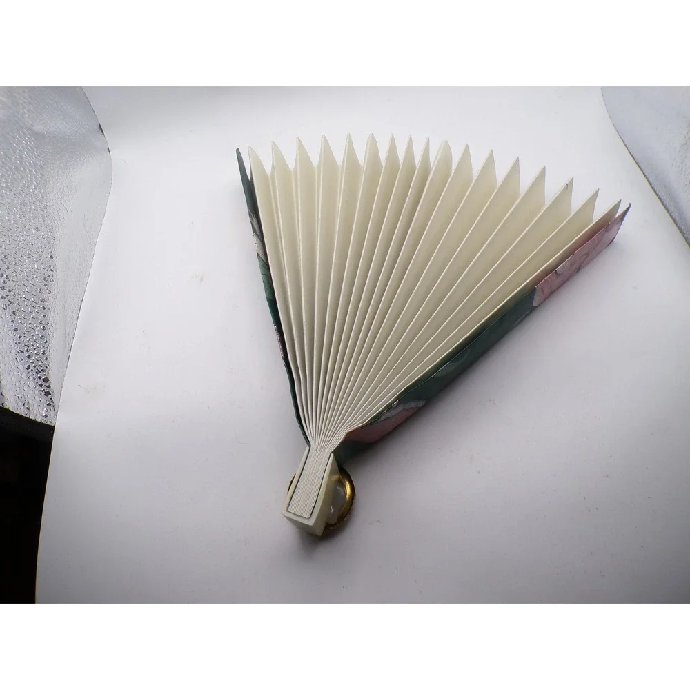 Vintage‎ Floral Foldable Fan Decorative Accent Gold Accent